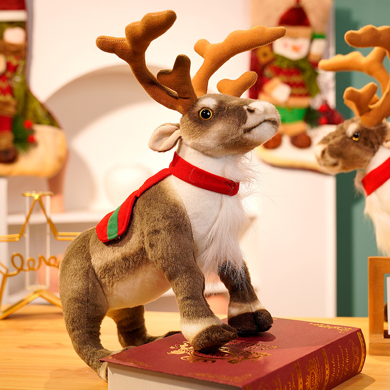 Best Kids Toys Xmas - Mainan simulasi rusa kutub mewah, mainan