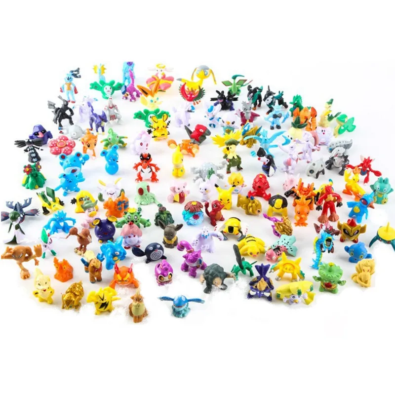 Kids Toys Movie - Figur Anime Pokemon 2-3CM Pikachu Model