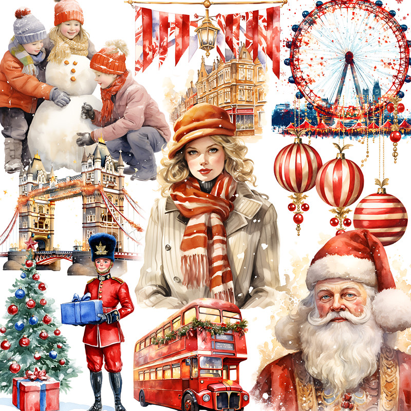 Kids Toys London - London stiker Natal kerajinan dan stiker