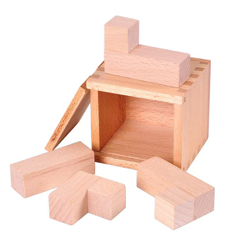 Wooden Puzzle Kids - Kotak Puzzle Kayu Penempatan Blok Miring