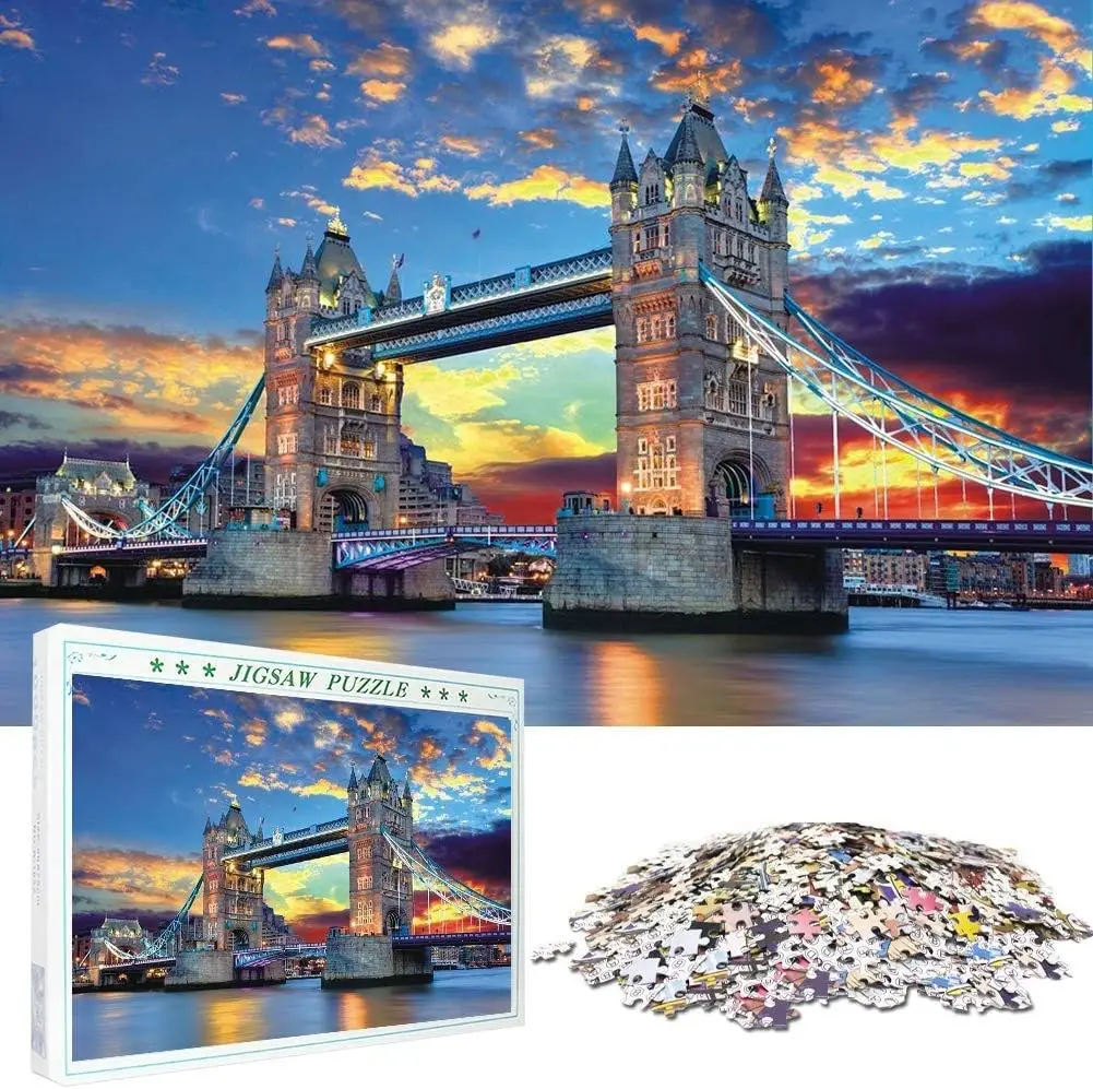 Kids Toys London - Puzzle Jigsaw 1000 Potongan Pemandangan Terkenal
