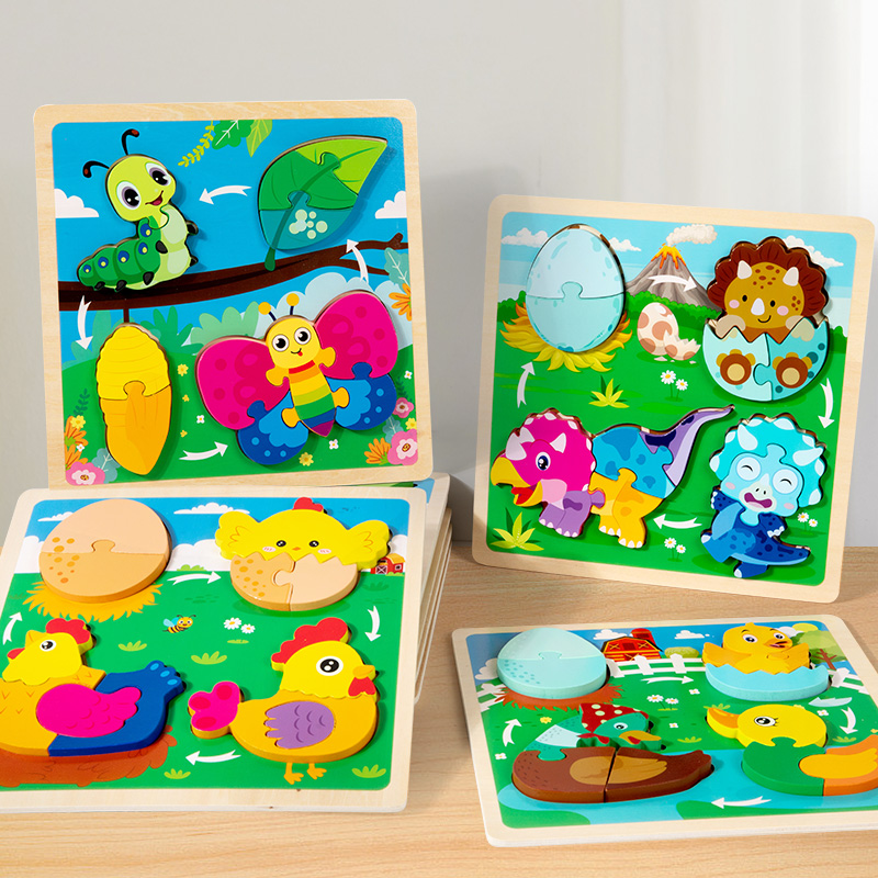Kids Toys Cycle - Mainan Bayi Mainan Puzzle 3D Kayu