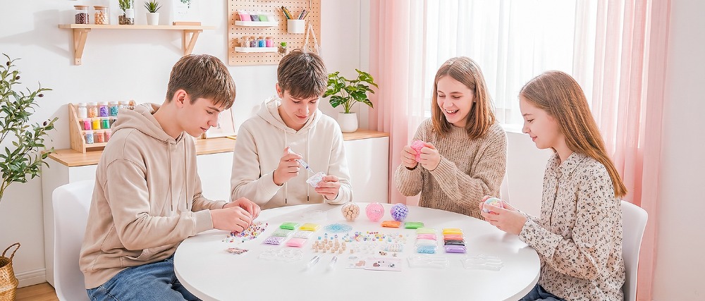 Slime Making Kit - Kit Pembuatan Bola Anti-Stres DIY Kulit