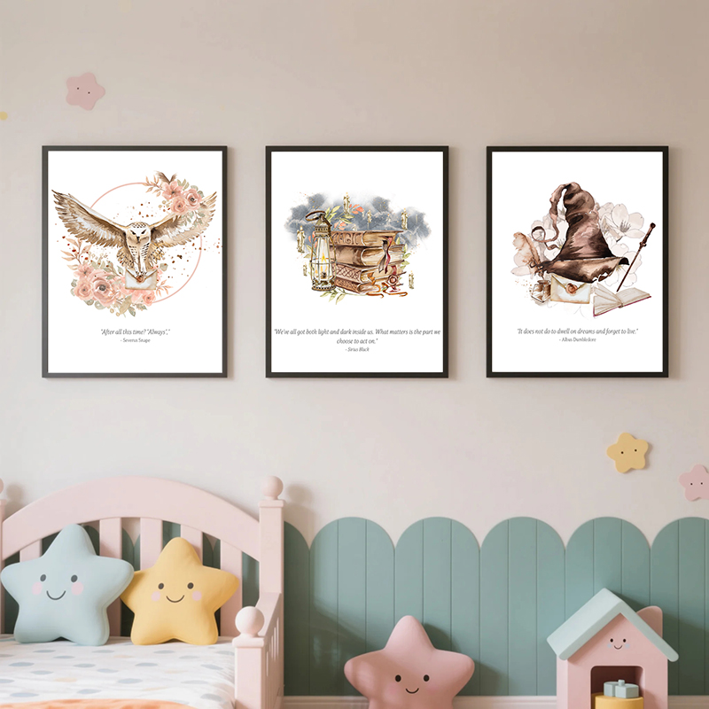Kids Toys Quotes - Poster Film Harry Potter Topi Penyihir