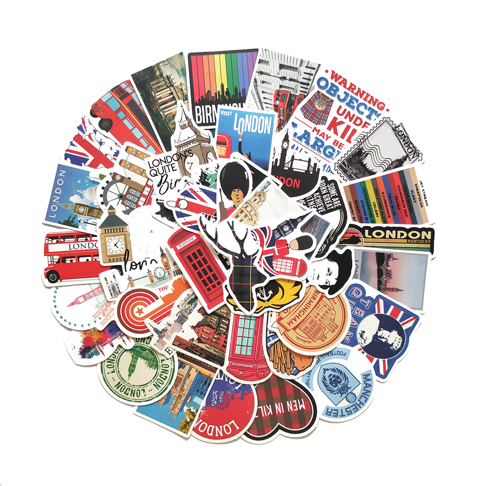 Kids Toys London - 50 Buah Stiker London Inggris Stiker