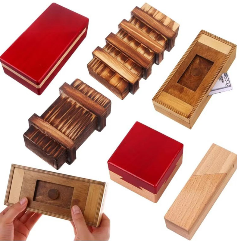 Wooden Puzzle Kids - Kotak Puzzle Kayu dengan Kompartemen Rahasia