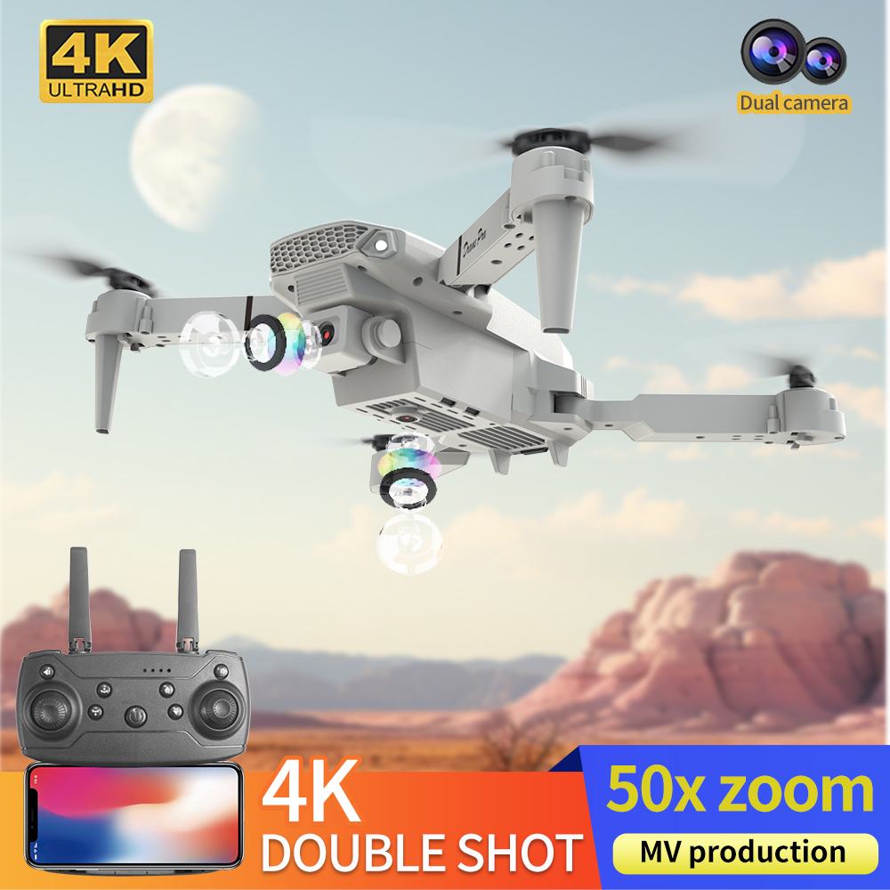 2026 BARU E88 Drone Profesiona - Kids Toys Drone ulasan dan harga