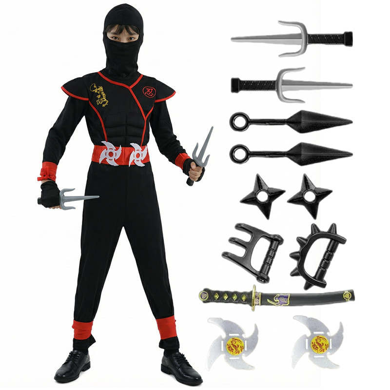 Kostum Ninja Hitam dan Biru un - Kids Toys Movie ulasan dan harga