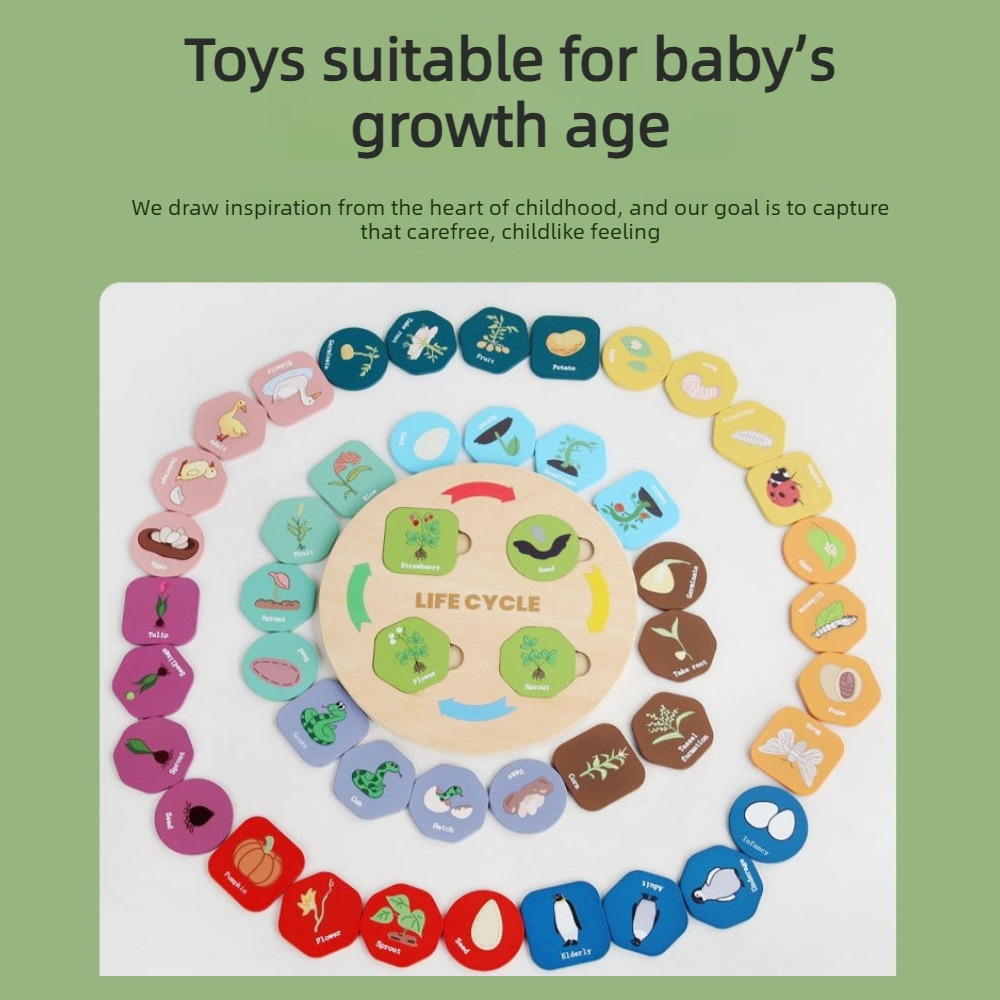 1 Buah Puzzle Pertumbuhan Kayu - Kids Toys Cycle ulasan dan harga