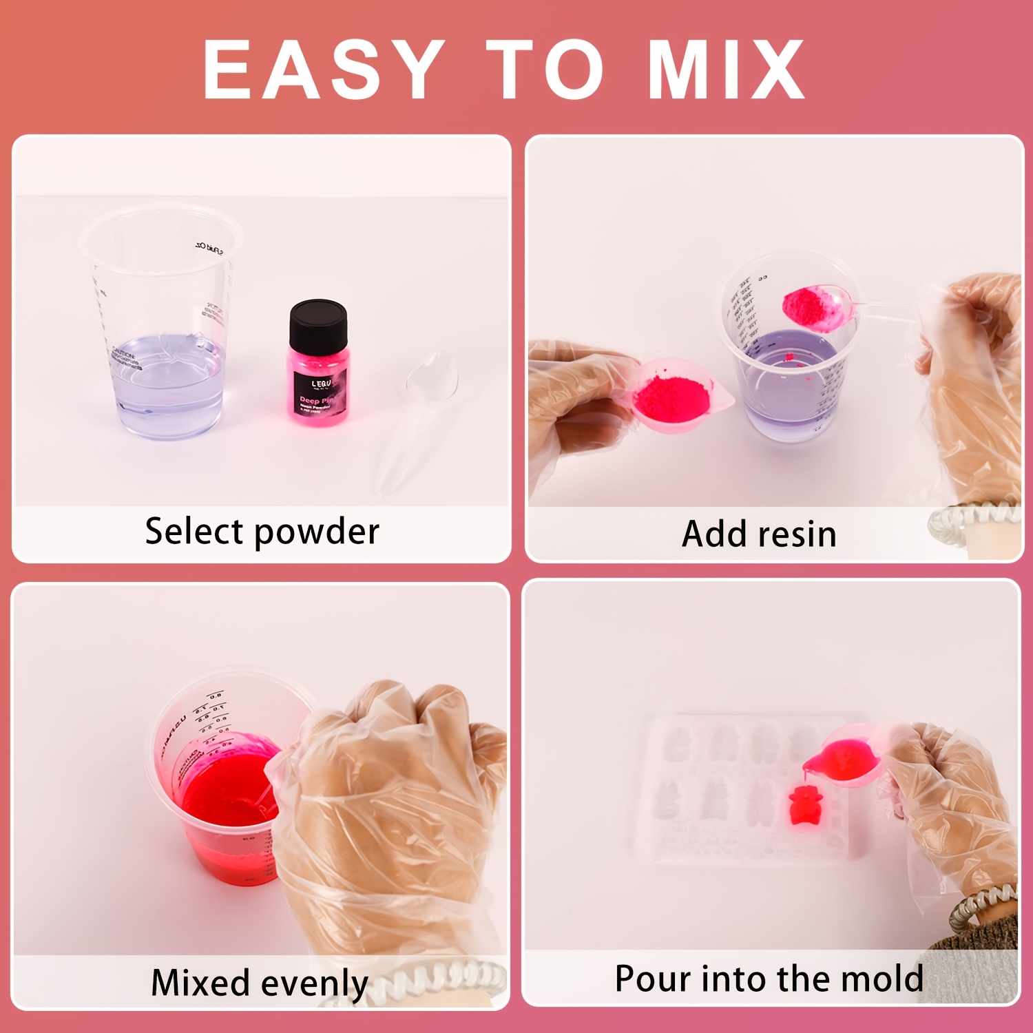 LEQU 12 Warna Bubuk Pigmen Res - Slime Making Kit ulasan dan harga
