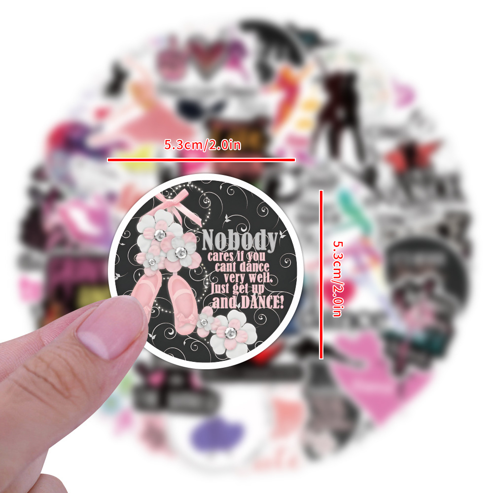 60 Buah Stiker No RepeatDance  - Kids Toys Quotes ulasan dan harga