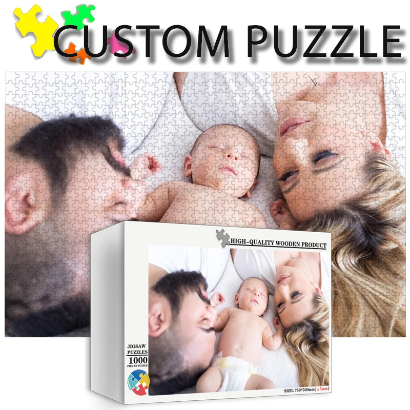 Foto kustom teka-teki personal - Wooden Puzzle Kids ulasan dan harga