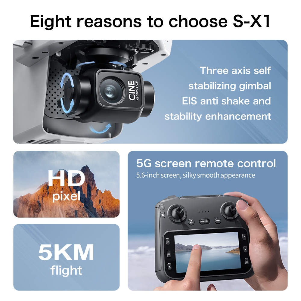 Drone S-X1 Original 8K HD Prof - Kids Toys Drone ulasan dan harga