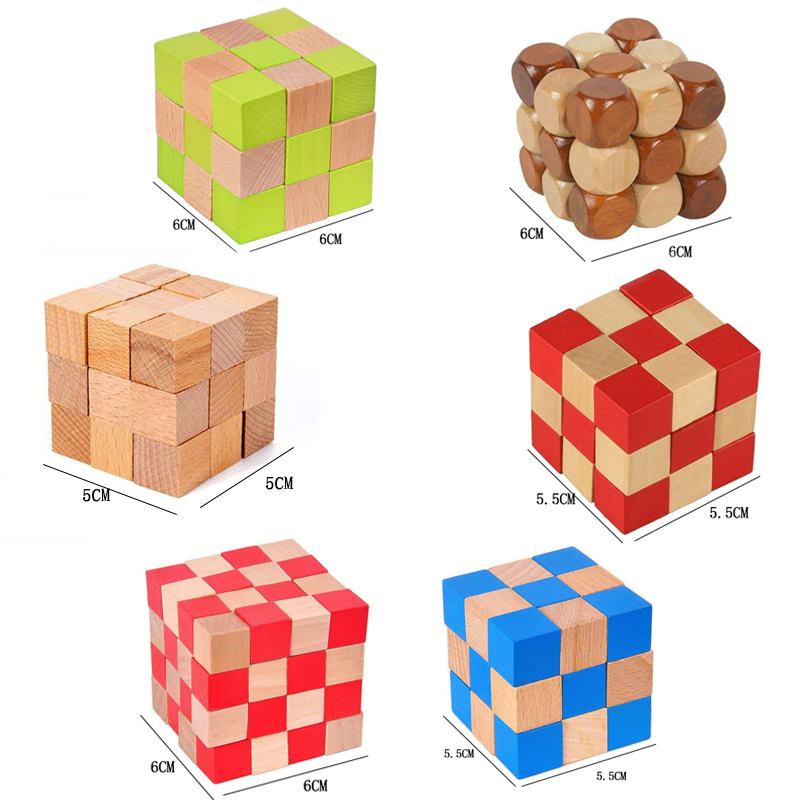 Teka-Teki Kayu Bentuk Kubus Ul - Wooden Puzzle Kids ulasan dan harga