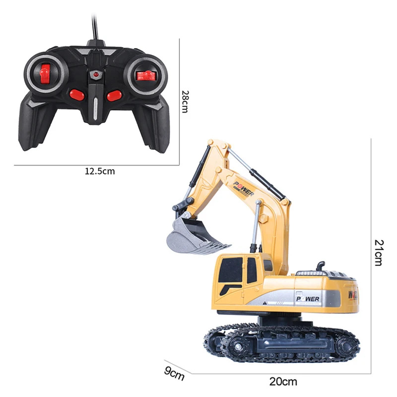 Excavator RC 2.4Ghz 6 Saluran  - Kids Toys Channel ulasan dan harga