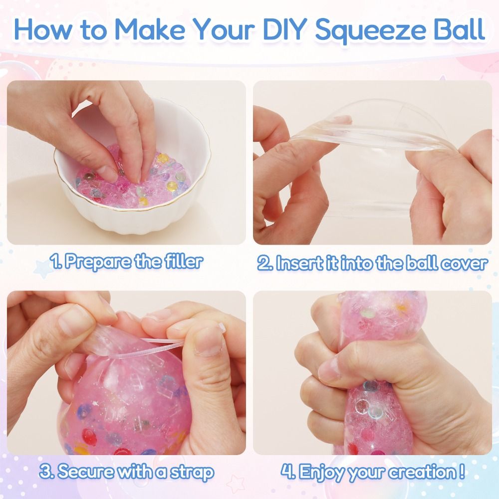 Kit Pembuatan Bola Anti-Stres  - Slime Making Kit ulasan dan harga