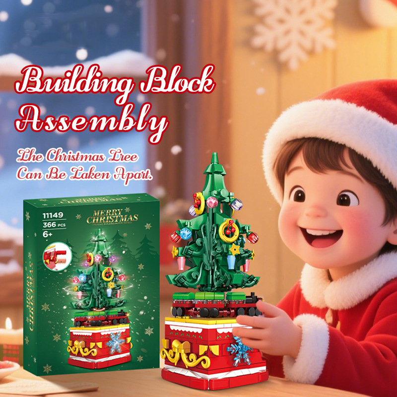 Blok Bangunan Pohon Natal Desa - Best Kids Toys Xmas ulasan dan harga