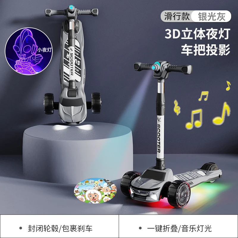 Skuter Anak 3 in 1 dengan Kurs - Kids Toys Scooter ulasan dan harga