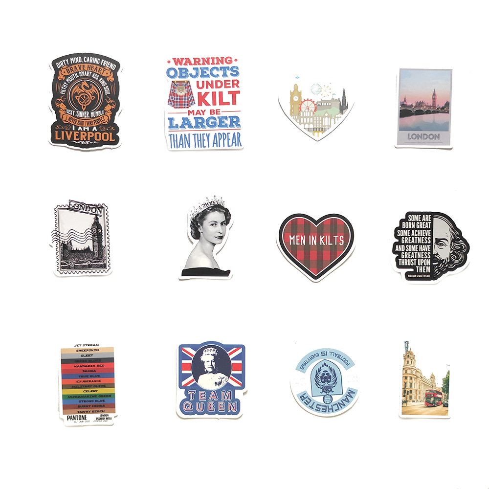 50 Buah Stiker London Inggris  - Kids Toys London ulasan dan harga