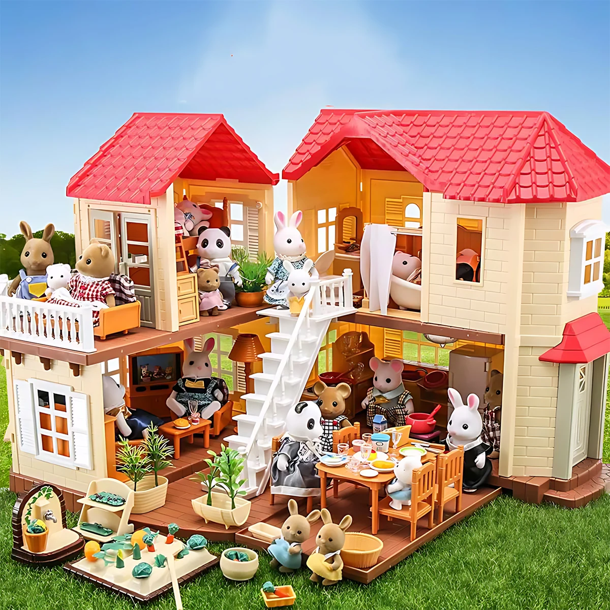 Furnitur Miniatur 1:12 Rumah B - Dollhouse Furniture Set ulasan dan harga